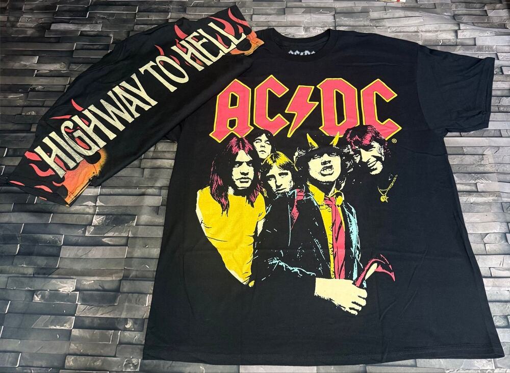 AC/DC BAND TEE WITH BACKHIT